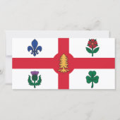Carte Drapeau de Montréal (Québec, Canada) (Devant)