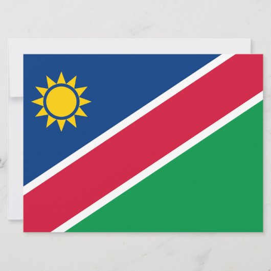 Carte Drapeau de Namibie (Afrique australe) (Devant)