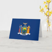 Carte Drapeau de New York (Fleur jaune)