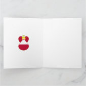 Carte Drapeau de Noël Angel autrichien personnalisé (Intérieur)