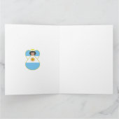 Carte Drapeau de Noël argentin personnalisé (Intérieur)