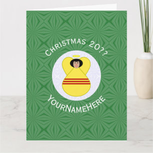 Carte Drapeau de Noël de l'ange sud-vietnamien Personnal