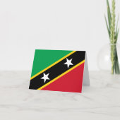 Carte Drapeau de Saint-Kitts-et-Nevis (Devant)