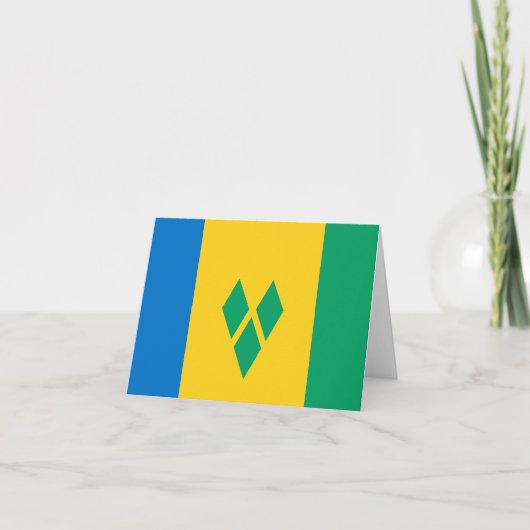 Carte Drapeau de Saint-Vincent-et-les Grenadines (Devant)