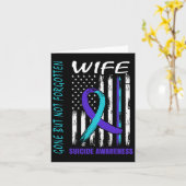 Carte Drapeau De Sensibilisation Au Suicide D'Une Femme, (Fleur jaune)