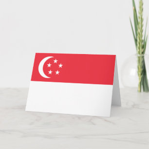 Carte Drapeau de Singapour