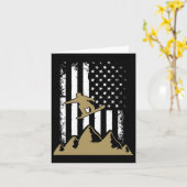 Carte Drapeau de snowboard hiver Snowboard Sport Cadeau (Fleur jaune)