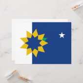 Carte Drapeau de Topeka (Kansas) (Devant/Arrière en situation)