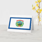 Carte Drapeau de Virginie occidentale (Fleur jaune)