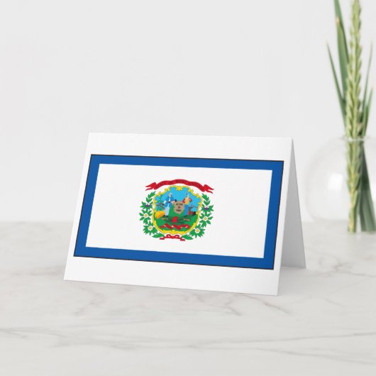 Carte Drapeau de Virginie occidentale (Devant)