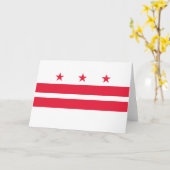 Carte Drapeau de Washington D.C. (District de Columbia) (Fleur jaune)