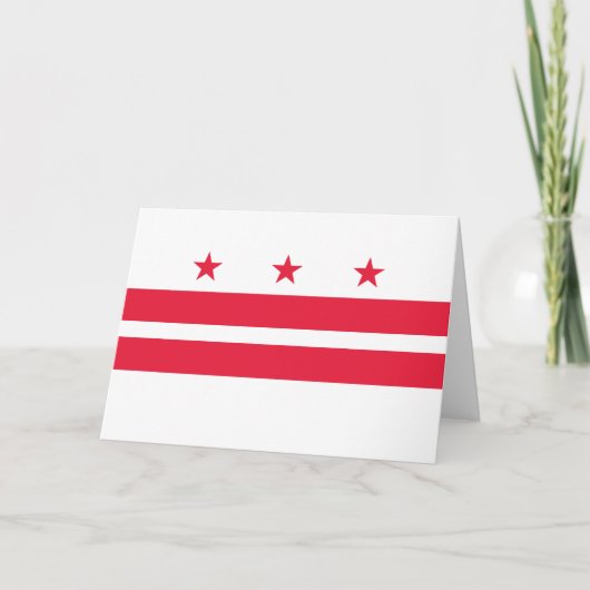 Carte Drapeau de Washington D.C. (District de Columbia) (Devant)