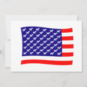 Carte Drapeau Démocrate étoiles et rayures (Devant)