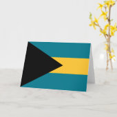Carte Drapeau des Bahamas (Fleur jaune)