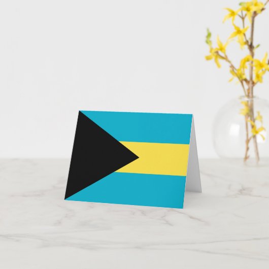 Carte Drapeau des Bahamas (Fleur jaune)