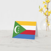 Carte Drapeau des Comores (Fleur jaune)
