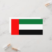 Carte Drapeau des Émirats arabes unis (EAU) (Devant/Arrière en situation)