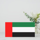 Carte Drapeau des Émirats arabes unis (EAU) (Debout devant)