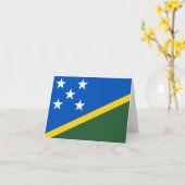 Carte Drapeau des Îles Salomon (Fleur jaune)