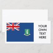 Carte Drapeau des îles Vierges britanniques (Devant / Derrière)
