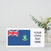 Carte Drapeau des îles Vierges britanniques (Debout devant)