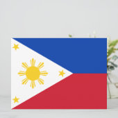 Carte Drapeau des Philippines (Debout devant)