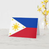 Carte Drapeau des Philippines (Fleur jaune)