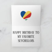 Carte Drapeau des Seychelles (Intérieur)
