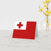 Carte Drapeau des Tonga (Fleur jaune)