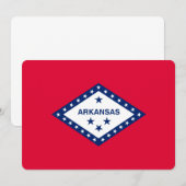 Carte Drapeau d'État Arkansas (Devant / Derrière)