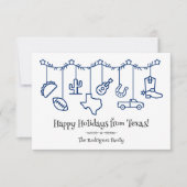 Carte Drapeau d'État Bleu Texas Holiday Icônes de pendai (Devant)