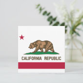 Carte Drapeau d'État de Californie (Debout devant)