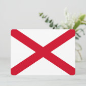 Carte Drapeau d'État de l'Alabama (Debout devant)