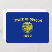 Carte Drapeau d'État de l'Oregon (Devant / Derrière)