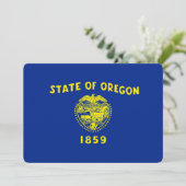 Carte Drapeau d'État de l'Oregon (Debout devant)