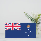 Carte Drapeau d'État de Victoria (Australie) (Debout devant)