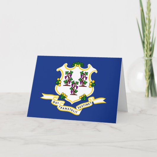 Carte Drapeau d'État du Connecticut (Devant)