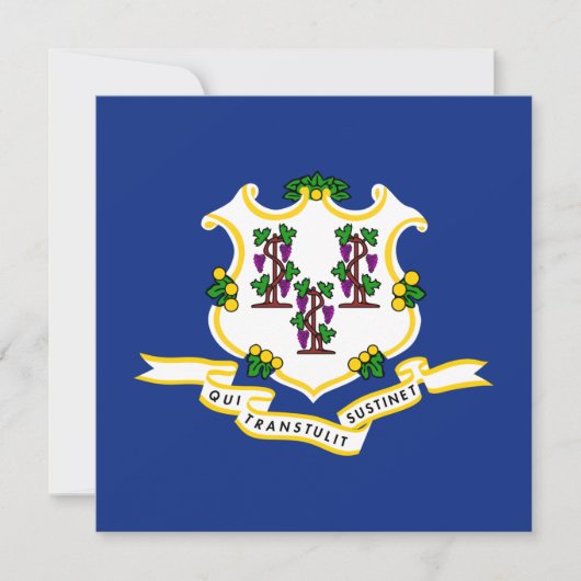 Carte Drapeau d'État du Connecticut (Devant)