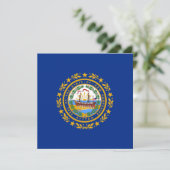 Carte Drapeau d'Etat du New Hampshire (Debout devant)