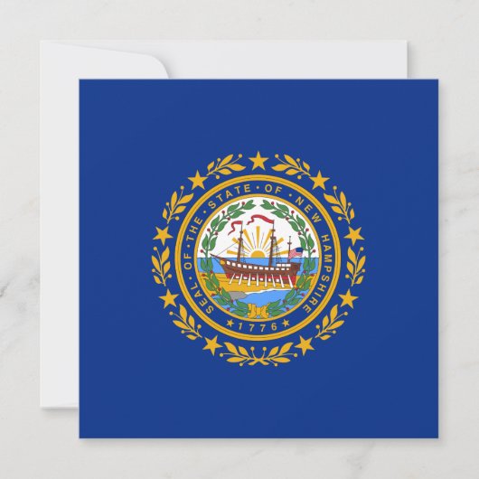 Carte Drapeau d'Etat du New Hampshire (Devant)