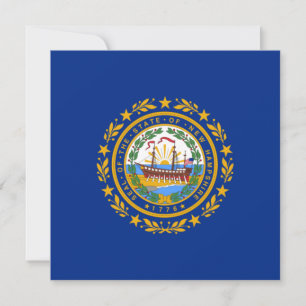 Carte Drapeau d'Etat du New Hampshire