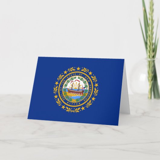 Carte Drapeau d'Etat du New Hampshire (Devant)