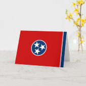 Carte Drapeau d'État du Tennessee (Fleur jaune)
