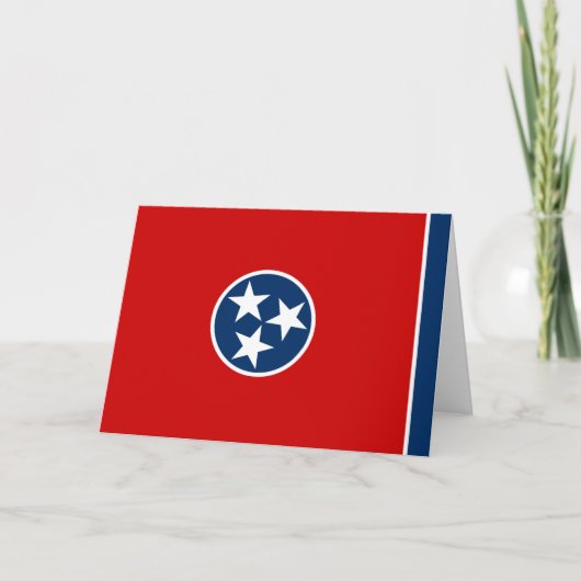 Carte Drapeau d'État du Tennessee (Devant)