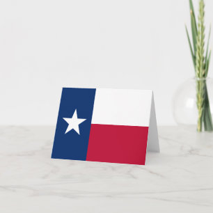 Carte Drapeau d'état du Texas - l'état solitaire