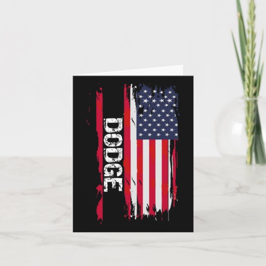 Carte Drapeau Dodge Usa (Devant)