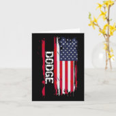 Carte Drapeau Dodge Usa (Fleur jaune)