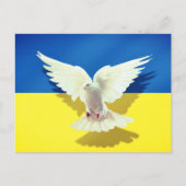 Carte Drapeau Dove of Peace UKraine - Liberté (Devant)