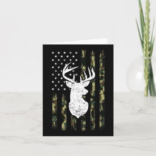 Carte Drapeau Drapeau Drapeau S Deer S Chasse Chemise Am (Devant)