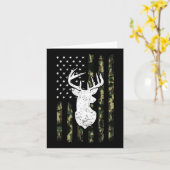 Carte Drapeau Drapeau Drapeau S Deer S Chasse Chemise Am (Fleur jaune)